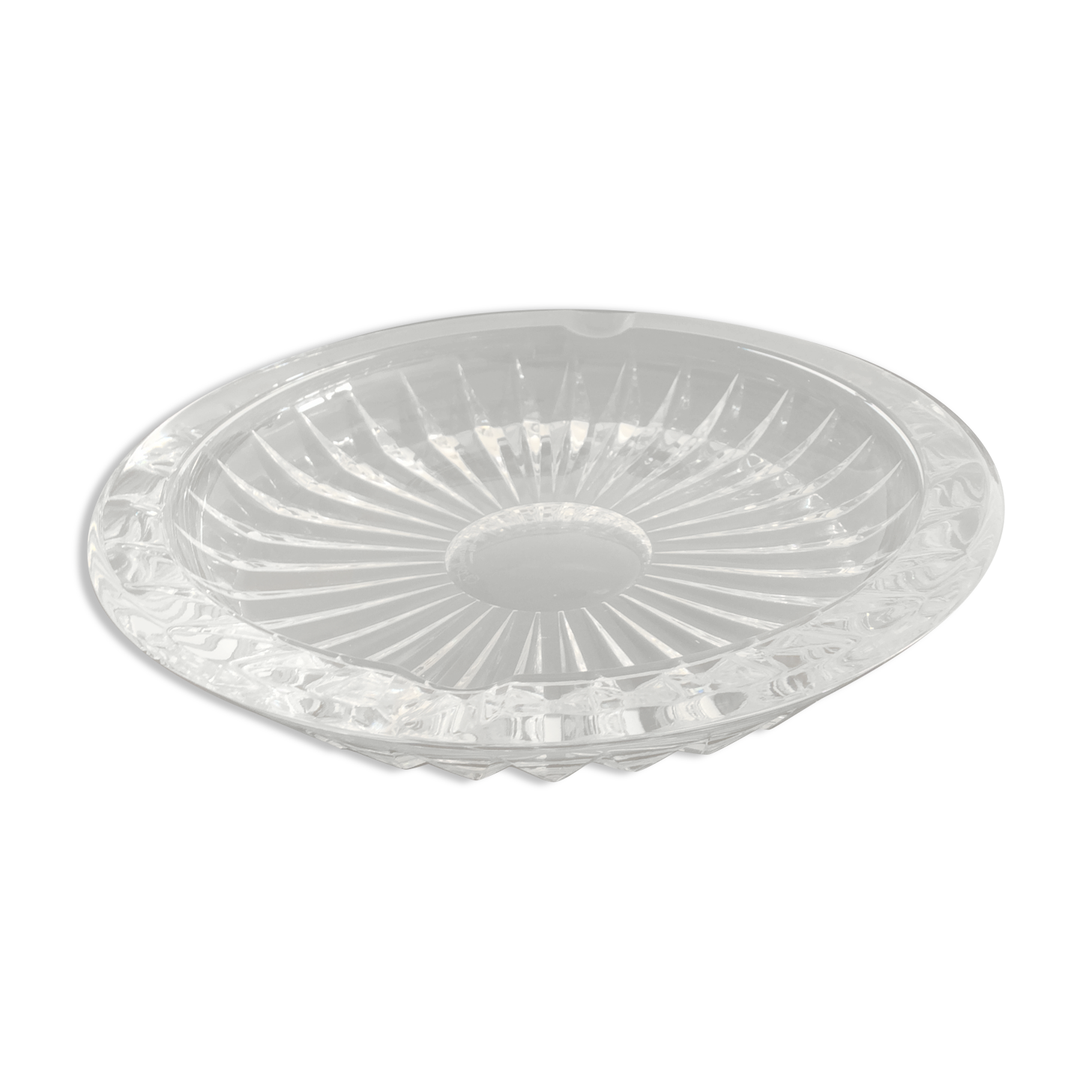 Empty vintage crystal pocket Val StLambert 70s