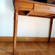 Art Deco tiered desk in light oak
