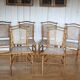 6 caned Napoleon III chairs