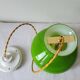 Green opaline pendant light