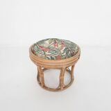 Vintage rattan stool, 1960's