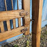 Old garden gate in solid teak