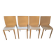 Lot of 4 Kartell "Slick" chairs designed by Philippe Starck - off-white.