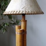 Bamboo naturalist lamp circa 1960
