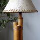 Lampe naturaliste en bambou vers 1960