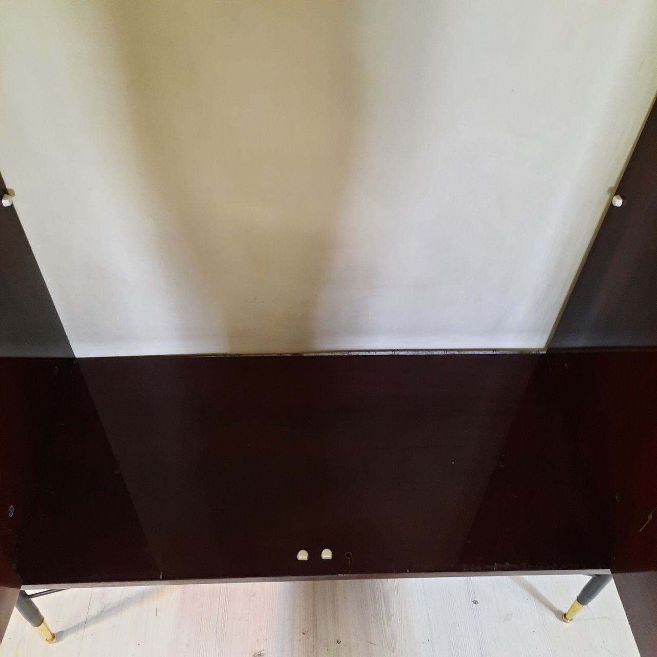 Wardrobe, 1950s bookcase, brass print / tips.