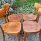 4 chaises bistrot suisses Horgen type années 50