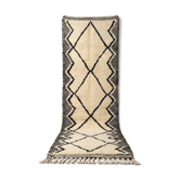 Handmade pure wool traditional hallway rug size 75/300 cm