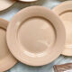 7 Flat plates Rose Digoin Sarreguemines