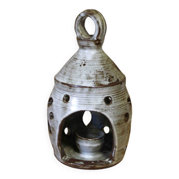 Glazed stoneware lantern by Chantal and Thierry Robert