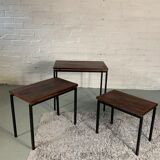 Set of 3 pull out tables By Cees Braakman, 1960