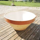 Antique Large Glazed Terracotta Bowl