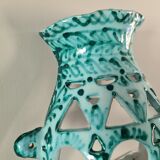 Ceramic wall lamp, 1970, handcrafted, mid-century, vintage