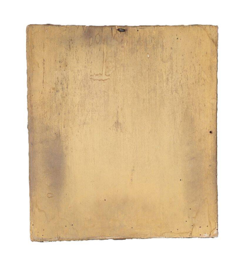 Antique Rectangular Mirror in Gilded Wood Height 38 cm