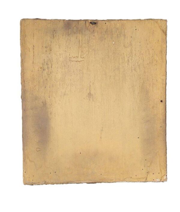 Ancien Petit Miroir Rectangulaire En Bois Doré Hauteur 38 cm