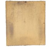 Antique Rectangular Mirror in Gilded Wood Height 38 cm