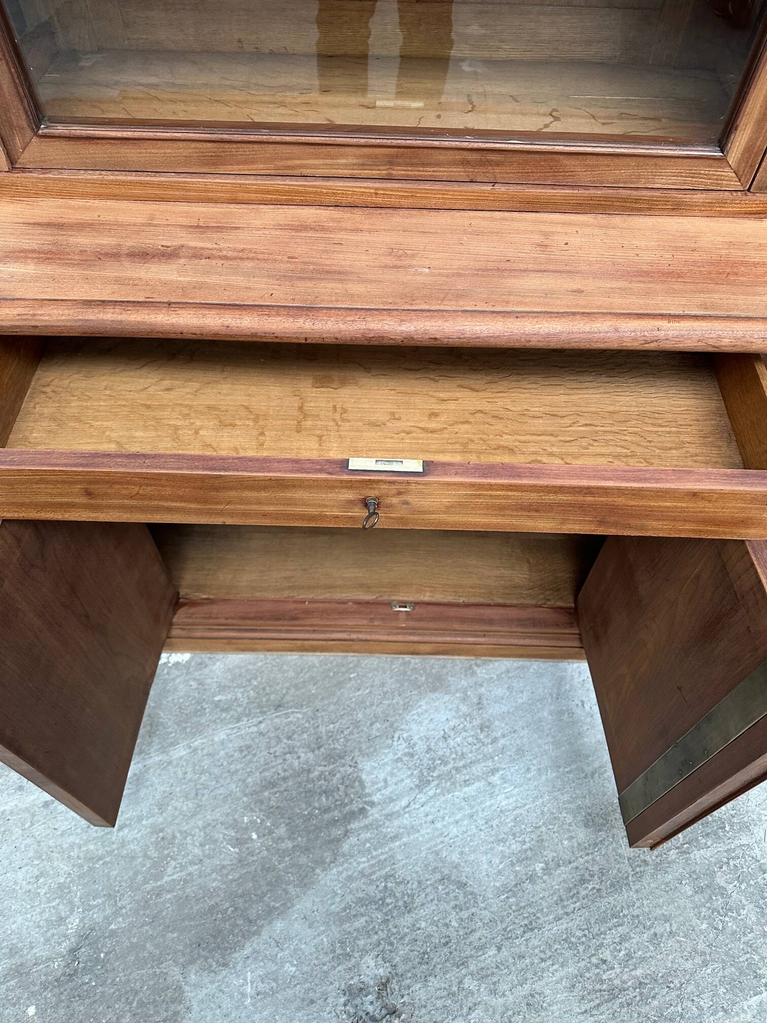 Large mahogany display case