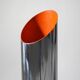 3 chrome-plated metal umbrella stands, 1970s