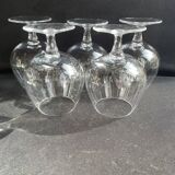 5 Large Sèvres cognac glasses