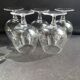 5 Large Sèvres cognac glasses