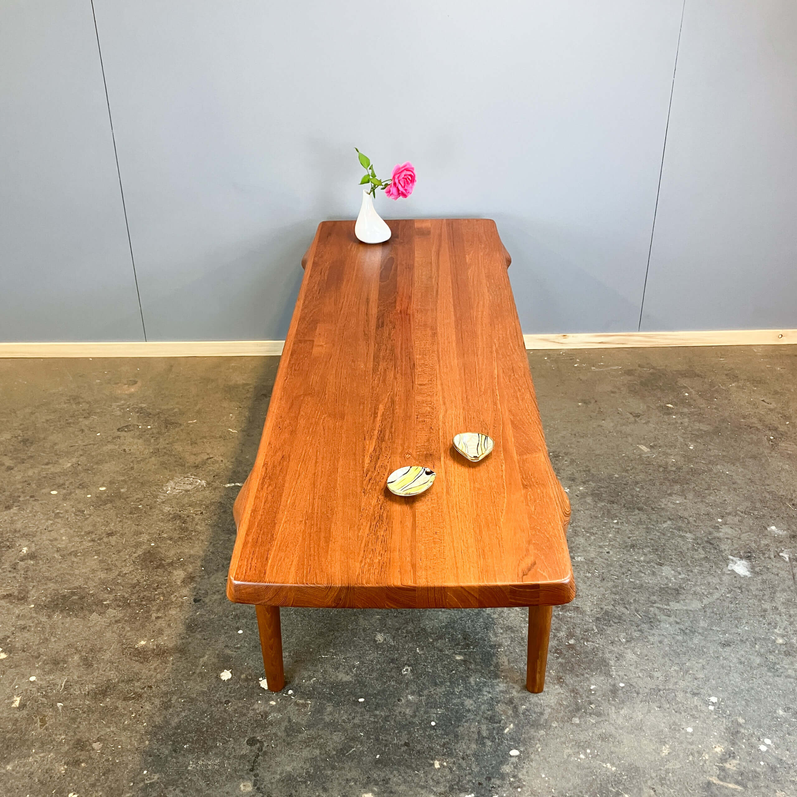 Large coffee table by John Boné for Mikael Laursen, teak, 1960s