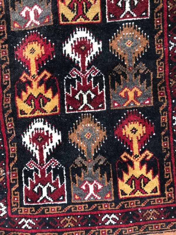 Carpet vintage belutch afghan 53 x 103 cm