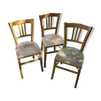 Set of 3 luterma stamp chairs