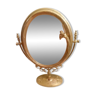 Miroir a poser reglable en laiton style deco art nouveau