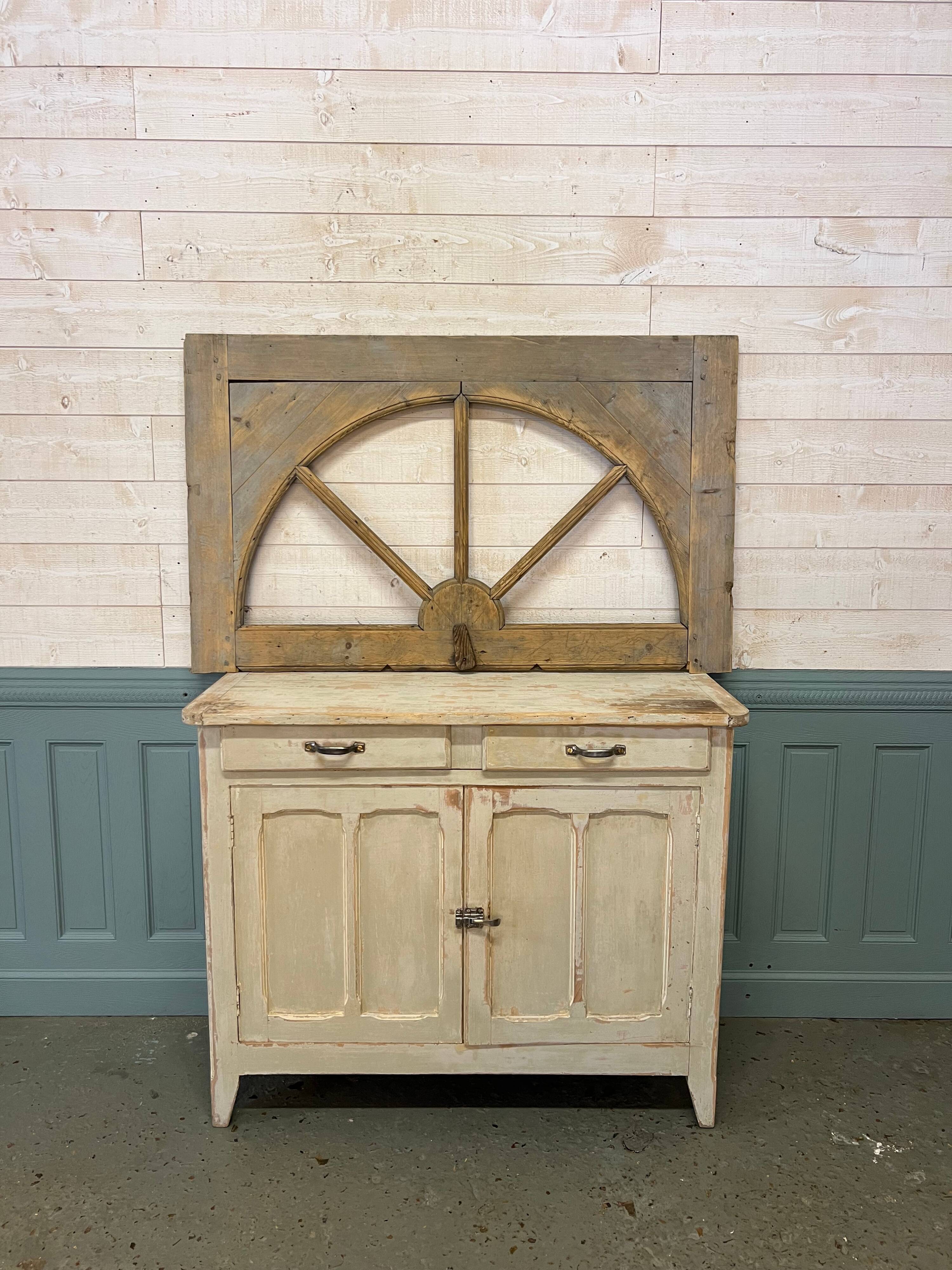 Patinated pine mirror frame no.