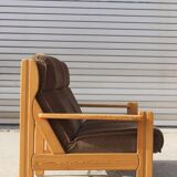 Vintage Scandinavian sofa in solid pine 50s/60s