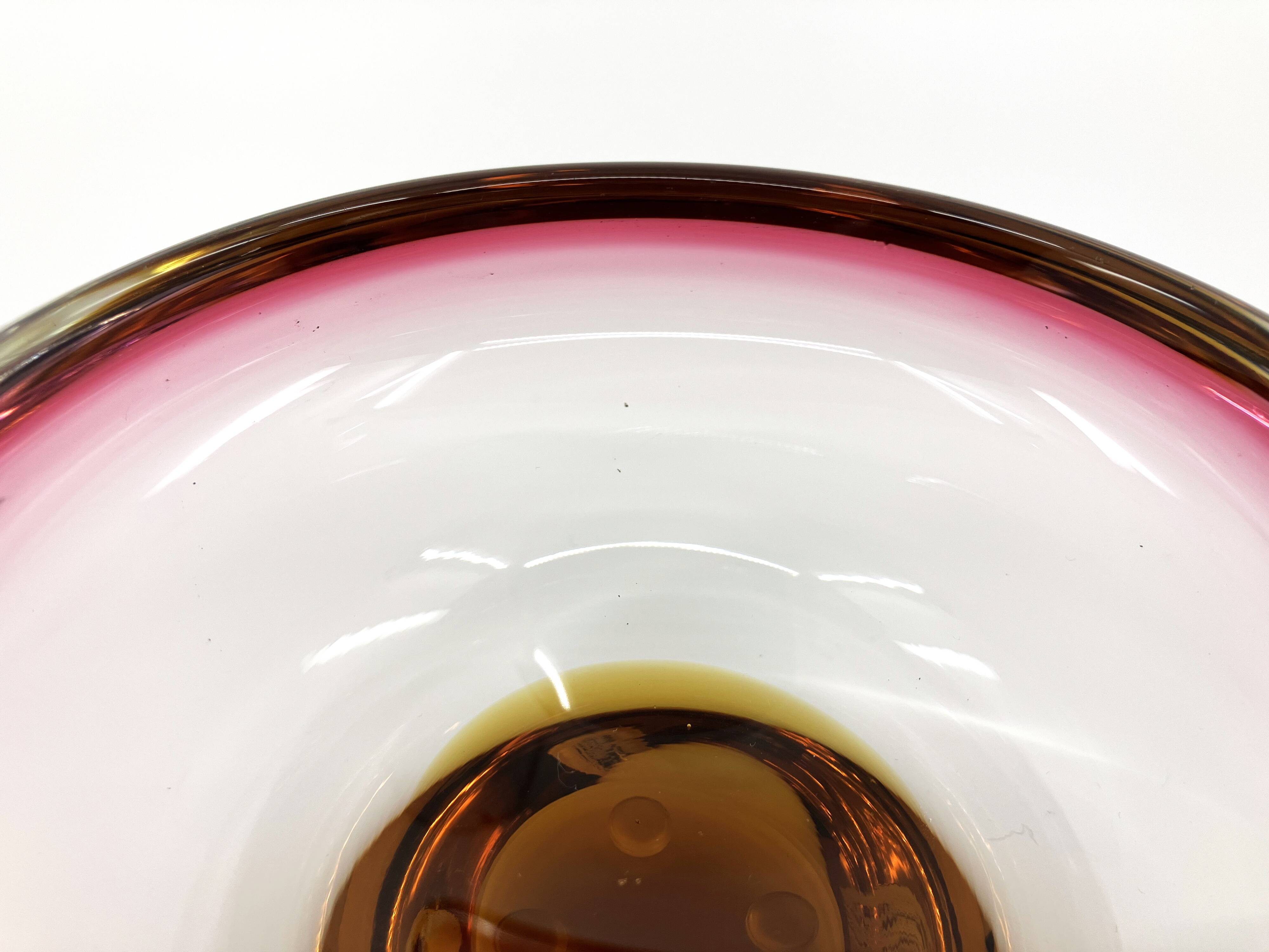 Blown glass ashtray • Czechoslovakia • Circa 1960