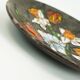 vintage ruscha 1960's 70's WALL PLATE fat lava bowl orange and white flower
