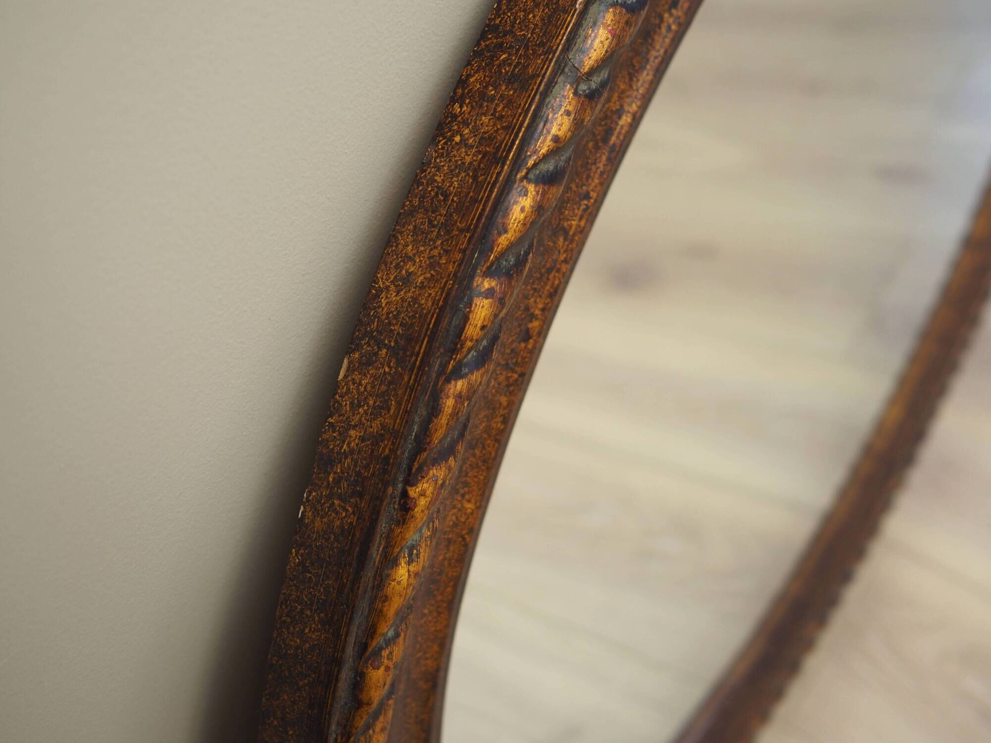 Mirror in a wooden frame, Danish design, 1960s, production: Denmark