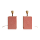 Pink Italian table lamps, 1970s.