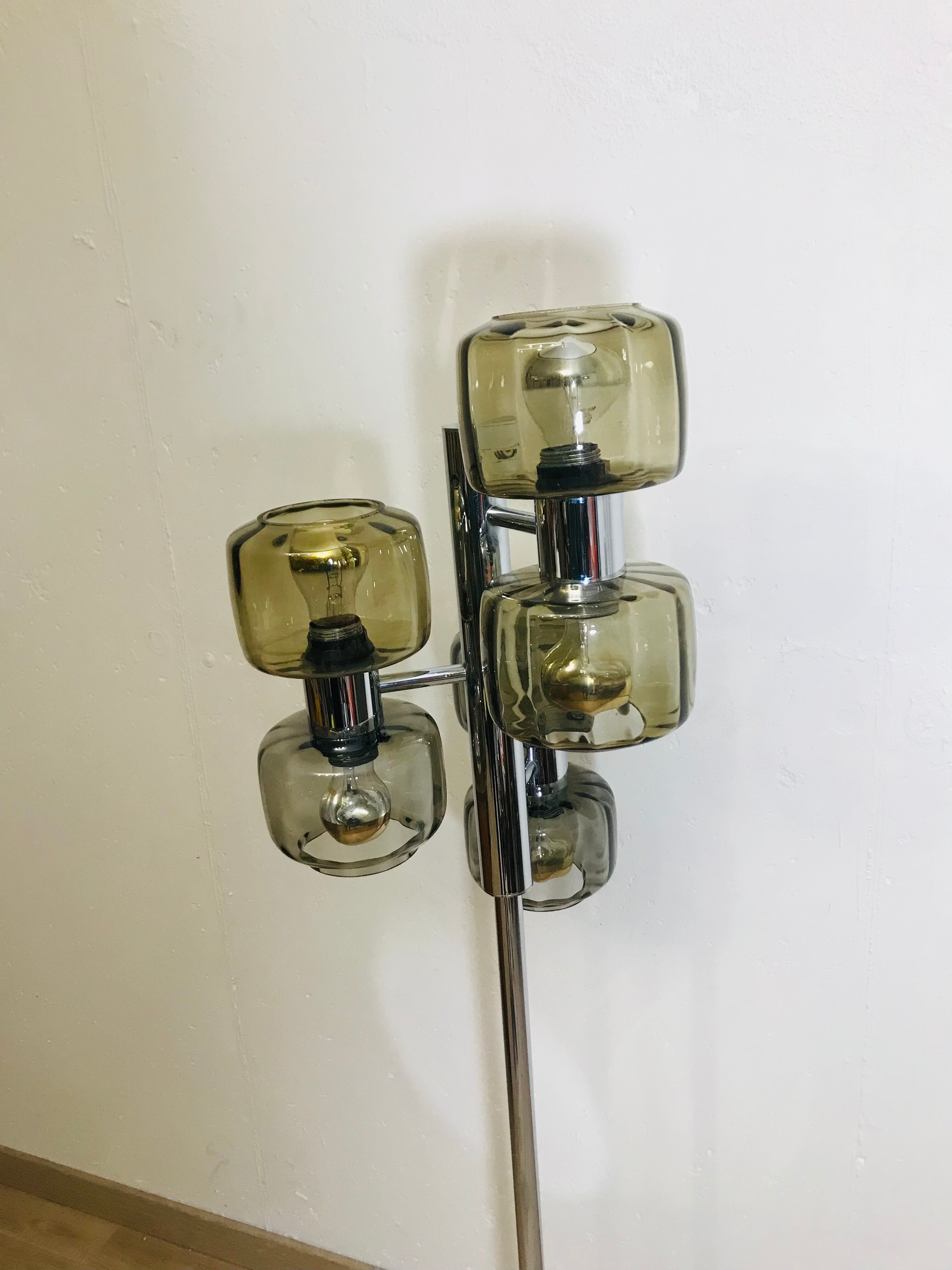 Floor lamp 6 lights 70s