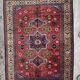 Nice large vintage carpet chirwan Azerbaijan handmade 234x310 cm