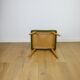 Tabouret à assise en boucle large vert-olive - pieds ronds en hêtre