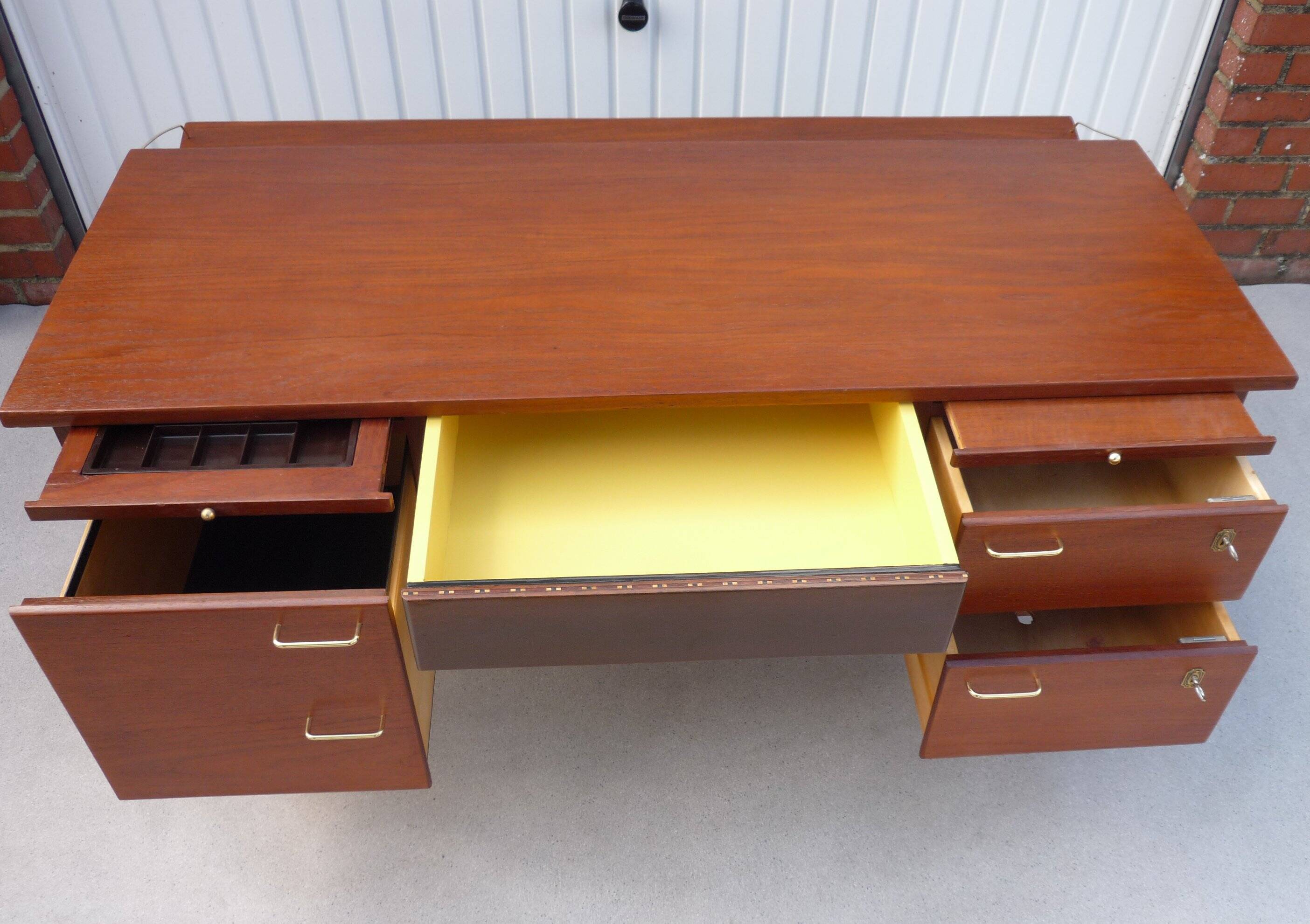 Bureau teck vintage