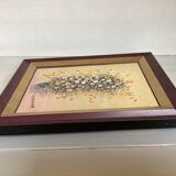 Declercq flowers oil painting frame on canvas