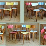 5 chairs bistro Baumann 60s