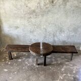 Modular bench or coffee table in 2 parts L:2m W:60 H:46