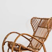 Fauteuil à bascule Rocking Chair design français vintage modernariato