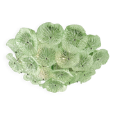 Contemporary Floreal Green Murano Glass Flush Mount by Simoeng