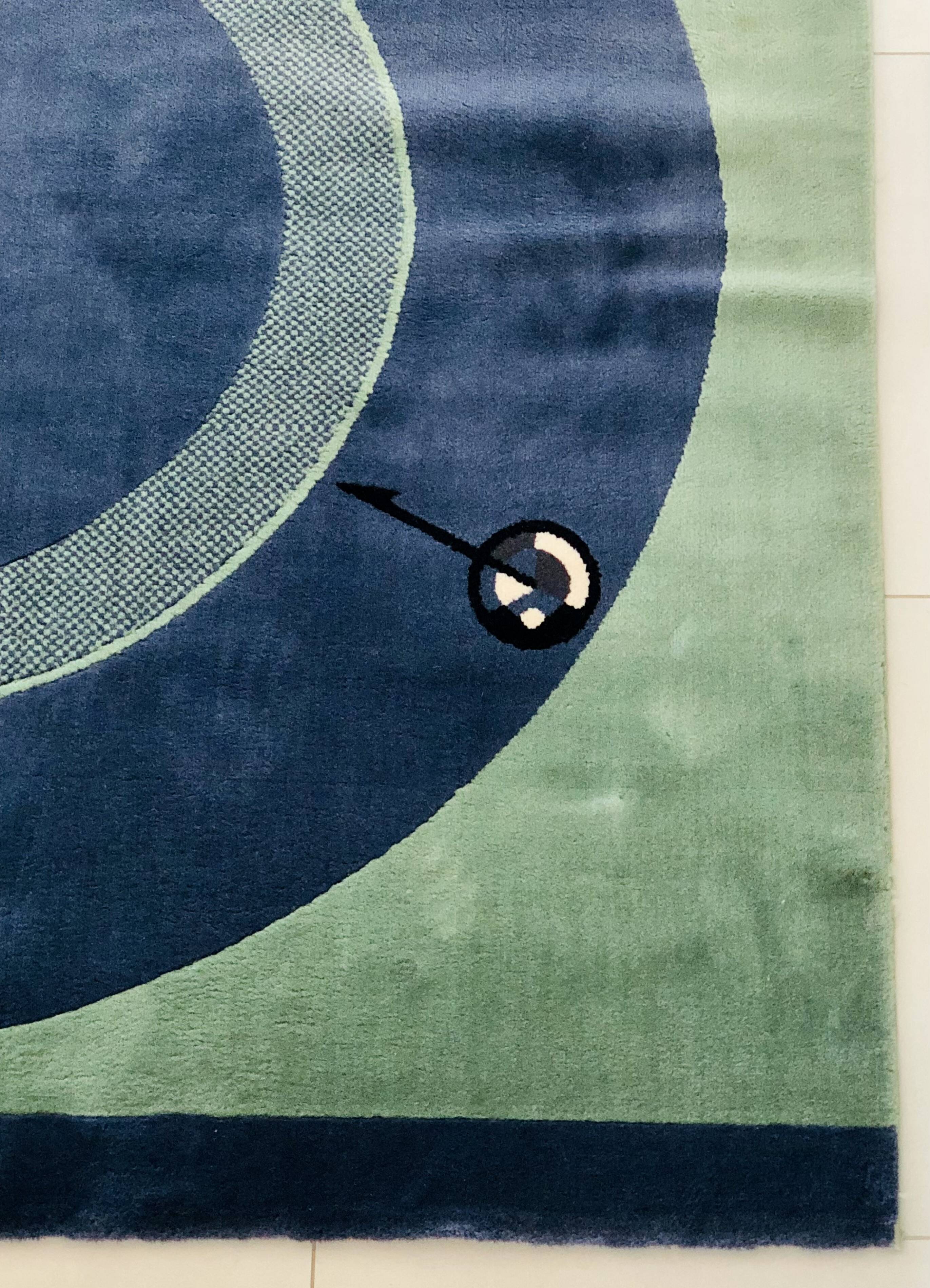 “Less is more” rug by C. Duc for Toulemonde Bochart, France 1980s