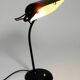 Original 1940s Kaiser Idell industrial metal table lamp model 6581 in black