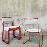 Set of six "Spaghetti" chairs by Giandomenico Belotti