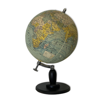 Globe 1930 in wood, metal and plaster