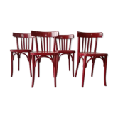 Suite of 4 chairs bistro bentwood circa 1930
