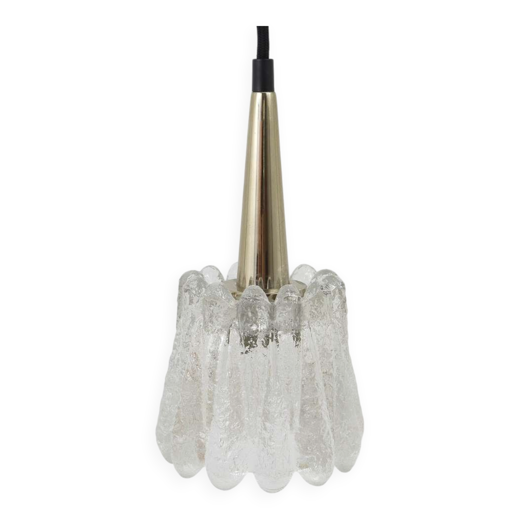 Set of three glass pendants by Carl Fagerlund for Orrefors, Sweden, 1960s.