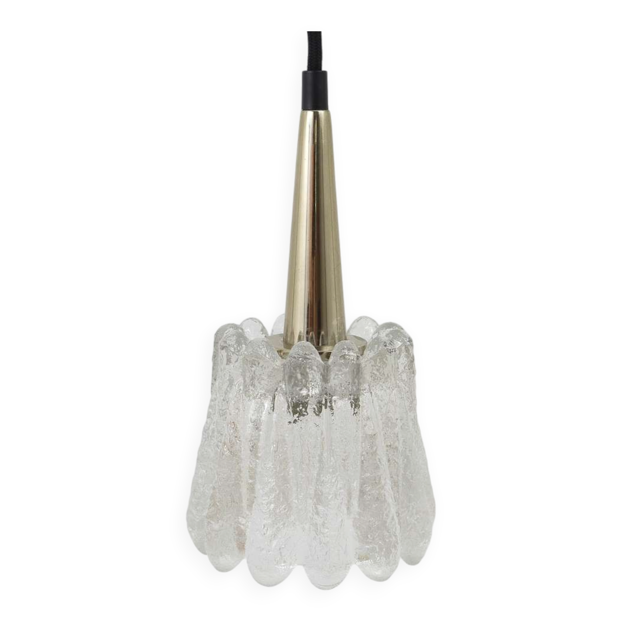 Set of three glass pendants by Carl Fagerlund for Orrefors, Sweden, 1960s.